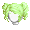 Girl's Poofy Piggies Green (Lite) - virtual item (questing)