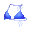 Blue with White Trim Speedies Top - virtual item (Donated)