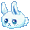 Baby Blue Bunny Fluff Plushie - virtual item (Wanted)