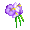 Passion Purple Flower Bunch