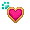 [Animal] Magenta Heart-shaped Cookie - virtual item (Wanted)
