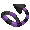 Purple and Black Striped Devil Tail - virtual item