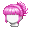Girl's Hasu Bun Pink (Dark) - virtual item (questing)