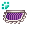 [Animal] Purple Maid Apron - virtual item (Questing)