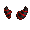 Red and Black Striped Horns of the Demon - virtual item (Questing)