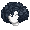 Girl's Loose Afro Curl Black (Lite) - virtual item (Questing)