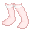 Light Pink Far Out Stockings - virtual item