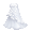 White Flow Prom Dress - virtual item (donated)