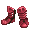 Autumn Red Wayfarer Boots - virtual item (wanted)