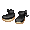 Midnight Black Sweet Lace Rockinghorse Shoes - virtual item (questing)