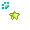 [Animal] Basic Green Star Hairpin - virtual item