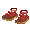 Red Bubble Sandals - virtual item