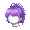 Girl's Loose-Tail Purple (Dark) - virtual item (questing)