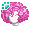 [Animal] Loose Afro Curl Pink (Dark) - virtual item (questing)
