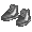 Stompin' Gray Work Boots - virtual item (Questing)