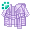Gaia Item: [Animal] Transparent Purple Raincoat
