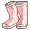 Pink and White Galoshes - virtual item