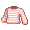 Peach Stripe Long Sleeve Shirt - virtual item (Wanted)