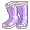 Lavender and White Galoshes - virtual item (wanted)