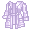 Transparent Purple Raincoat - virtual item (Questing)