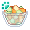 [Animal] Melon Fruit Salad Bowl - virtual item (Questing)